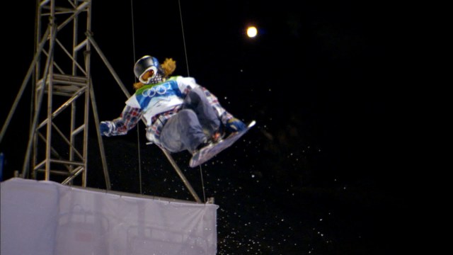 Shaun White in the Half Pipe